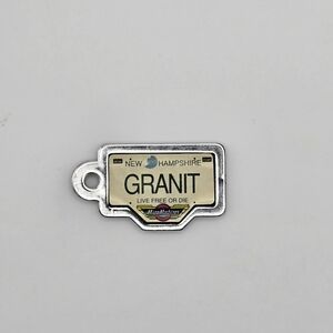 Vintage 1990 Galoob Micro Machines License Plate New Hampshire GRANIT